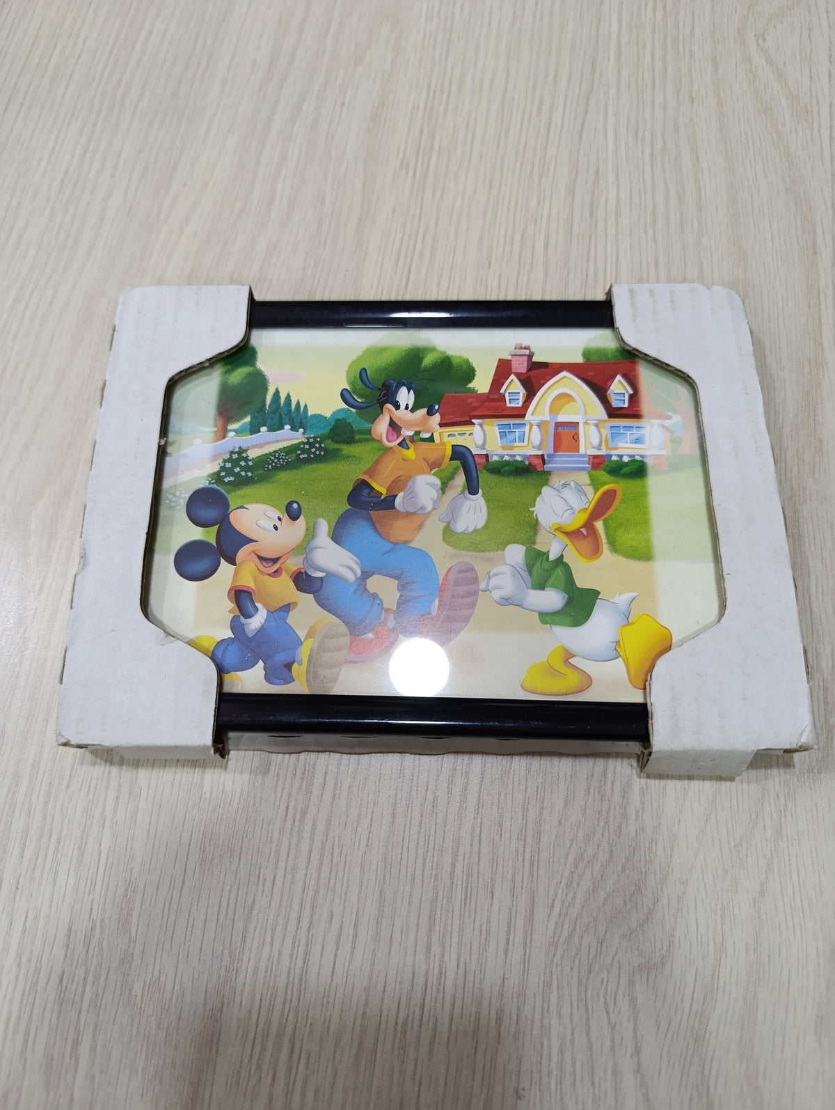 Quadretto Cornice Disney Topolino Pippo Paperino - Nuovo con Imballo