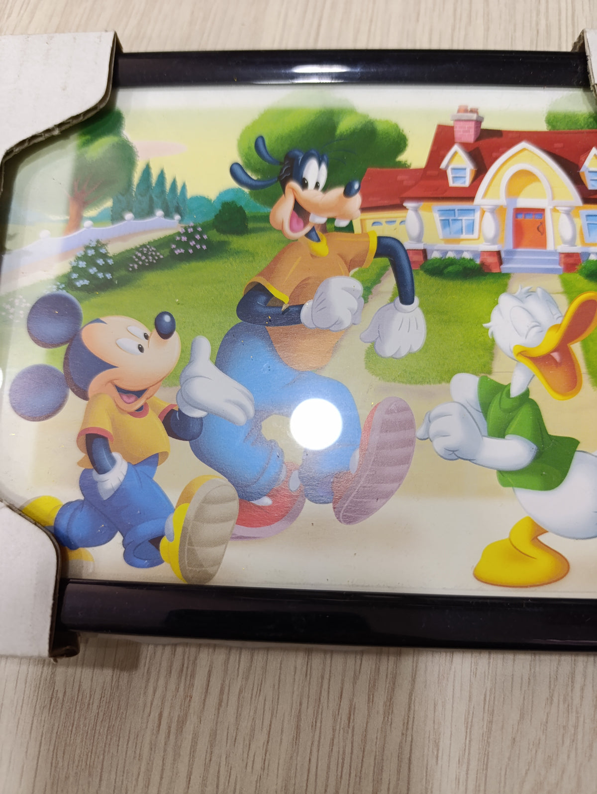 Quadretto Cornice Disney Topolino Pippo Paperino - Nuovo con Imballo