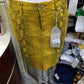 Minigonna Jeans Push-Up Pitonata Giallo Mango - Miss Justing Art. V-1010# -