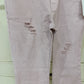 Pantalone Bimba Tg 14 Anni Rosa Cipria a Zampa con Cintura