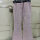 Pantalone Bimba Tg 14 Anni Rosa Cipria a Zampa con Cintura
