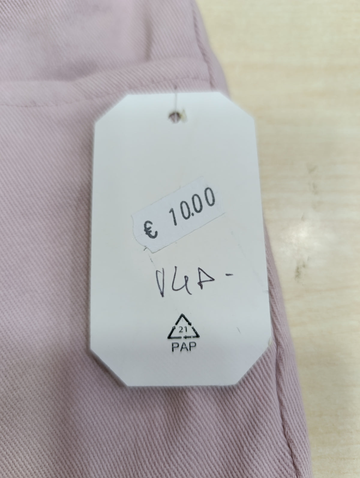 Pantalone Bimba Tg 14 Anni Rosa Cipria a Zampa con Cintura